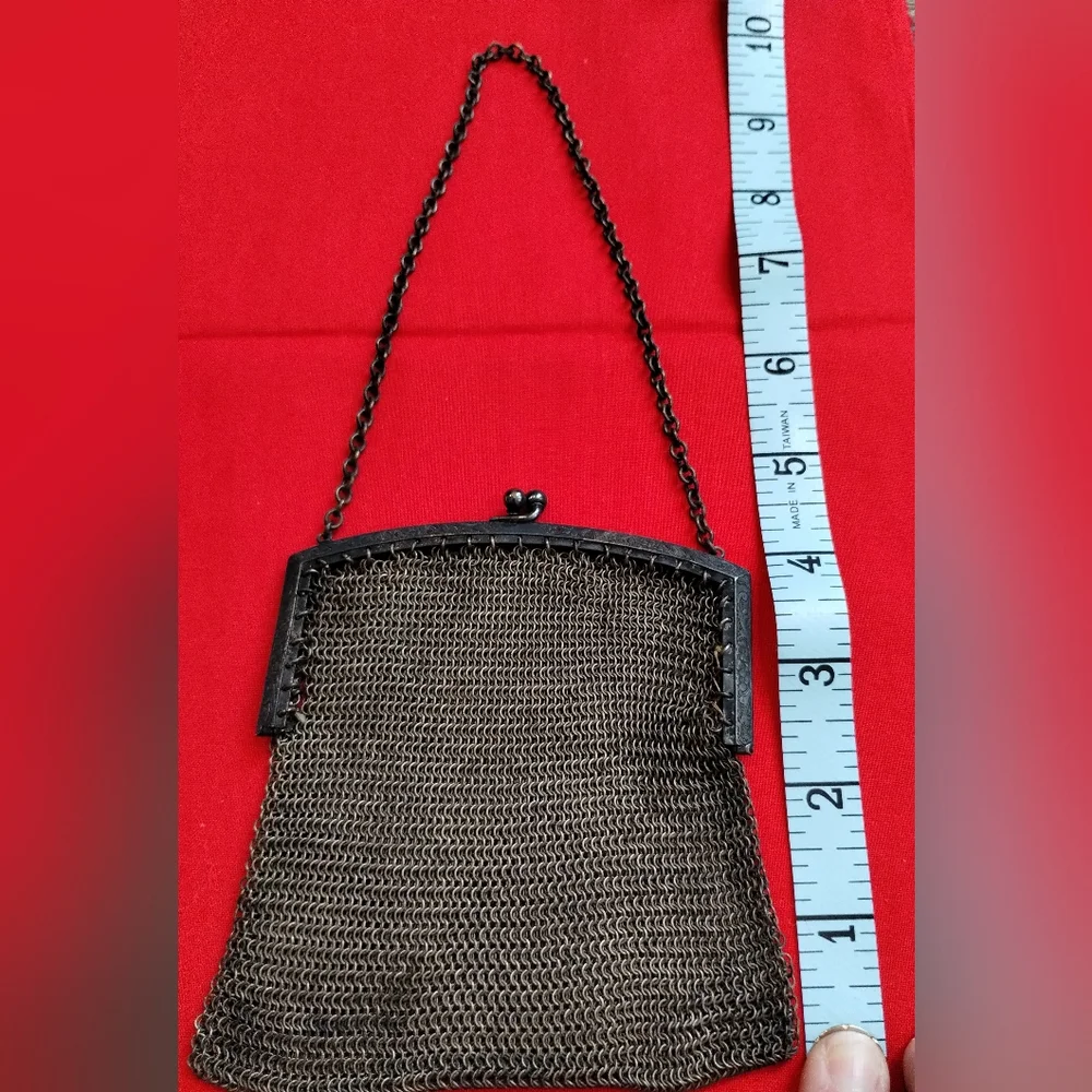 Vintage Metal Mesh Bags Purse - Whiting & Davis Co. - Picture 3 of 12